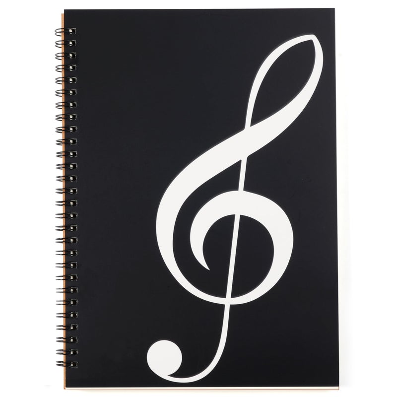MoHern Blank Sheet Music Notebook, 160 Pages Composition Staff Paper Notebook, Manuscript Paper Notebook, 10 Staves (Music clef notebook) - Image 1