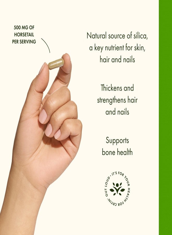 Swanson Horsetail - Herbal Supplement Supporting Healthy Hair, Skin & Nails - Natural Ingredients for Bone Health & Urinary Tract Support - (90 Capsules, 500mg Each) - Image 4