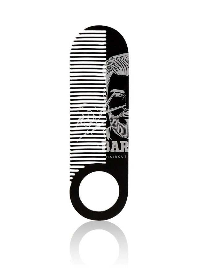 FLYROAD Beard Comb，Fine Tooth Moustache Brush，Double-Purpose Hair Detailing BrushPortable Anti-Skip Forming Tool，Use Styling Brush for Men - Image 1