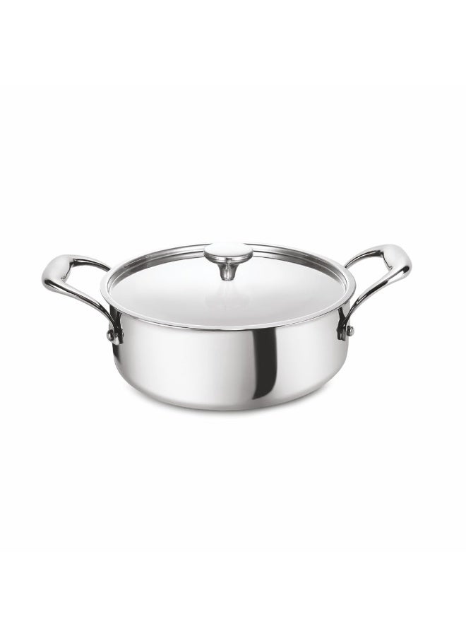 Alda  Tri-ply Stainless Steel  Casserole with Lid 30cm, 5.0 LTR - Image 1
