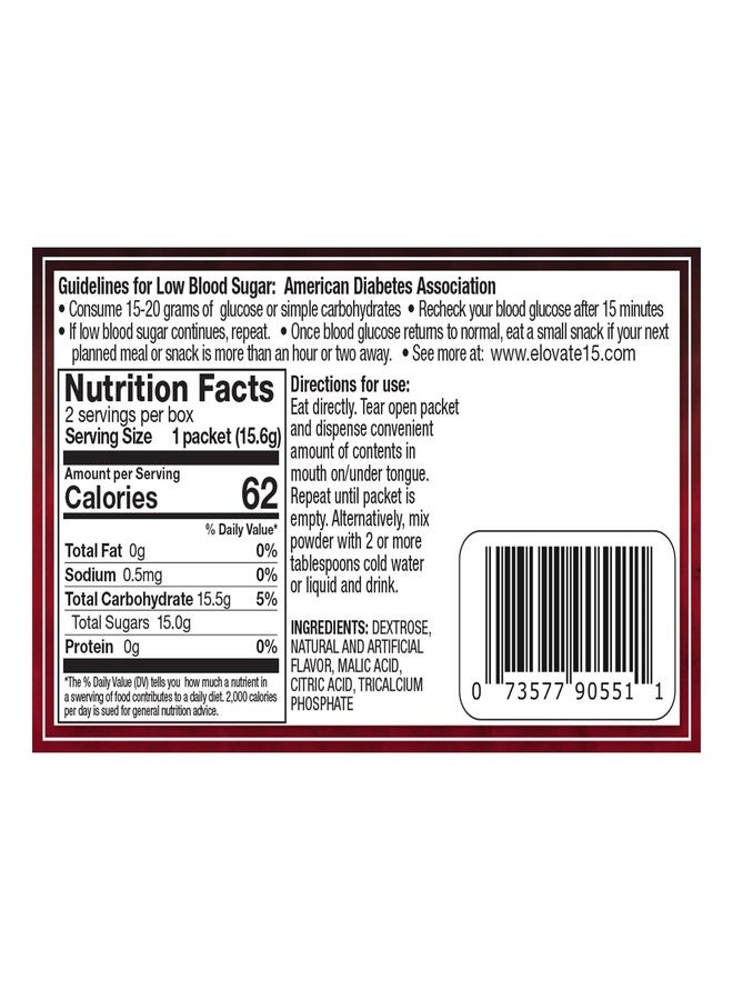 First Aid Only 90551 Refill SmartCompliance Gen Business Cabinet, 0.55oz Paks Glucose Slimpaks, 2/Bx - Image 3