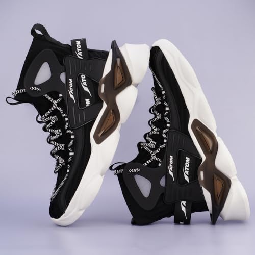 ATOM Mens Gansta1 Black Sneakers - Image 4