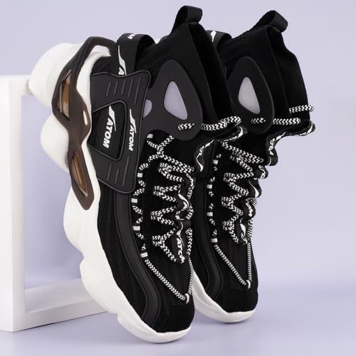 ATOM Mens Gansta1 Black Sneakers - Image 5