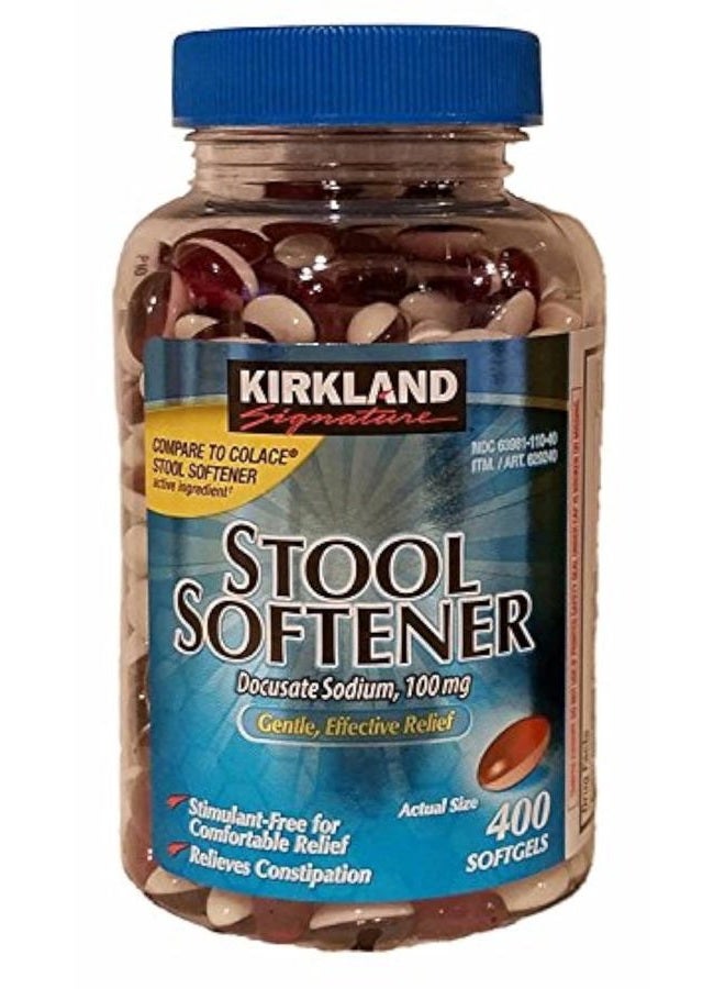 Kirkland Signature Kirkland Signature Stool Softener 100 mg, 400 Softgels - Image 1