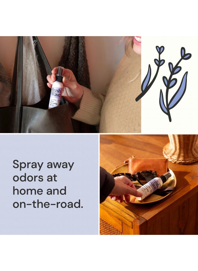 Fresh Wave Lavender Odor Eliminator Spray & Air Freshener, 2 oz. | Pack of 2 | Travel Size | Odor Absorbers for On-the-Go | Safer Odor Relief | Natural Plant-Based | For Hotels, Gyms, Cars & Bathrooms - Image 5