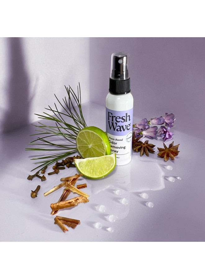 Fresh Wave Lavender Odor Eliminator Spray & Air Freshener, 2 oz. | Pack of 2 | Travel Size | Odor Absorbers for On-the-Go | Safer Odor Relief | Natural Plant-Based | For Hotels, Gyms, Cars & Bathrooms - Image 2