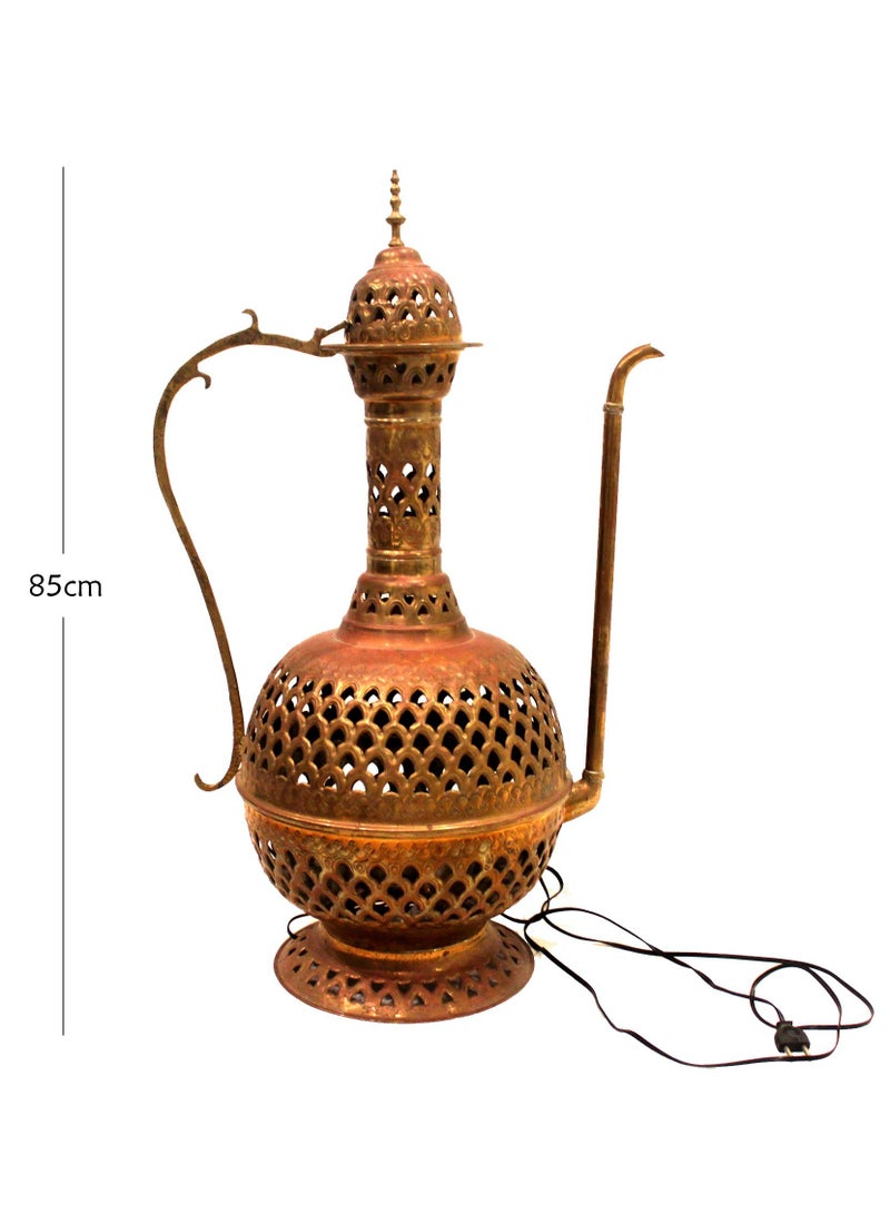Antique Museum MOROCAN HANDMADE ARABIC TRADITNAL BRASS COFFEE POT 85CM-MO1348  - Image 2