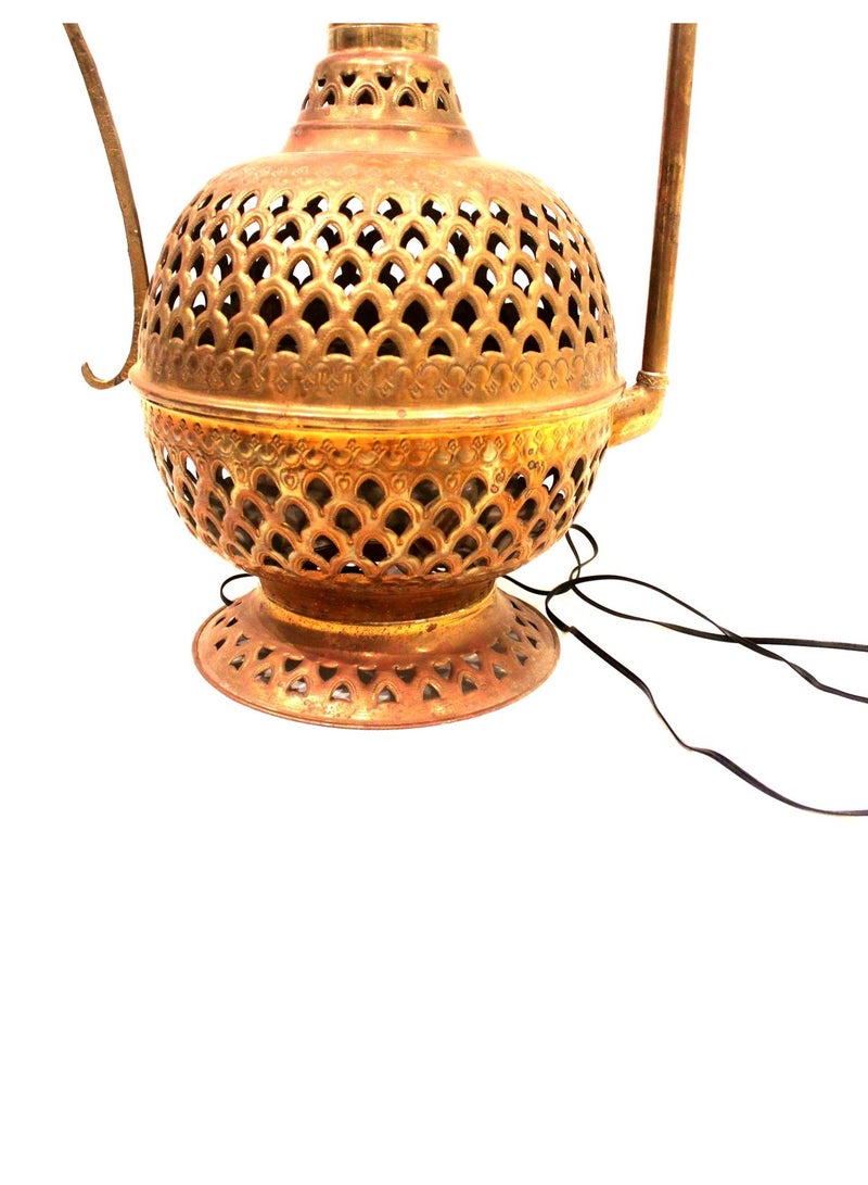 Antique Museum MOROCAN HANDMADE ARABIC TRADITNAL BRASS COFFEE POT 85CM-MO1348  - Image 4