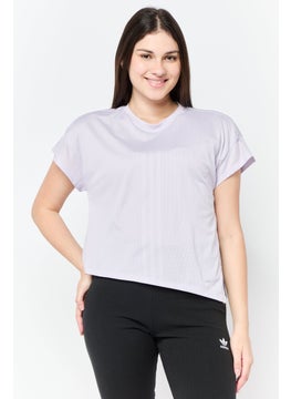 Adidas Women Sportwear Fit Quickburn Training T-Shirt, Lilac  - Image 1