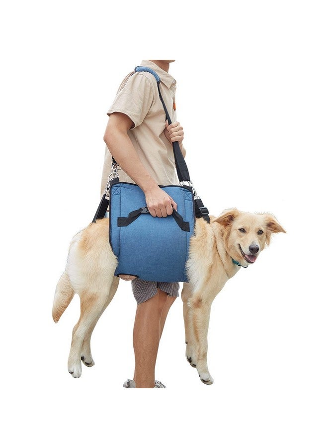 Coodeo COODEO Dog Carry Sling, Emergency Backpack Pet Legs Support & Rehabilitation Dog Lift Harness for Nail Trimming, Dog Carrier for Senior Dogs Joint Injuries, Arthritis, Up and Down Stairs(2XL, Blue) - Image 1