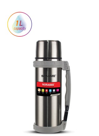 1L Vacuum Flask  for Hot And Cold Beverages  High Quality Stainless Steel Body with Double Wall Insulation  Unbreakable and Easy to Clean Bottles for Daily Use  Portable Friendly SVF-1000 - pzsku/Z69BA76E8314577A227B2Z/45/1746208138/ac19b381-1b57-437a-b68d-2c3a8f221f1a