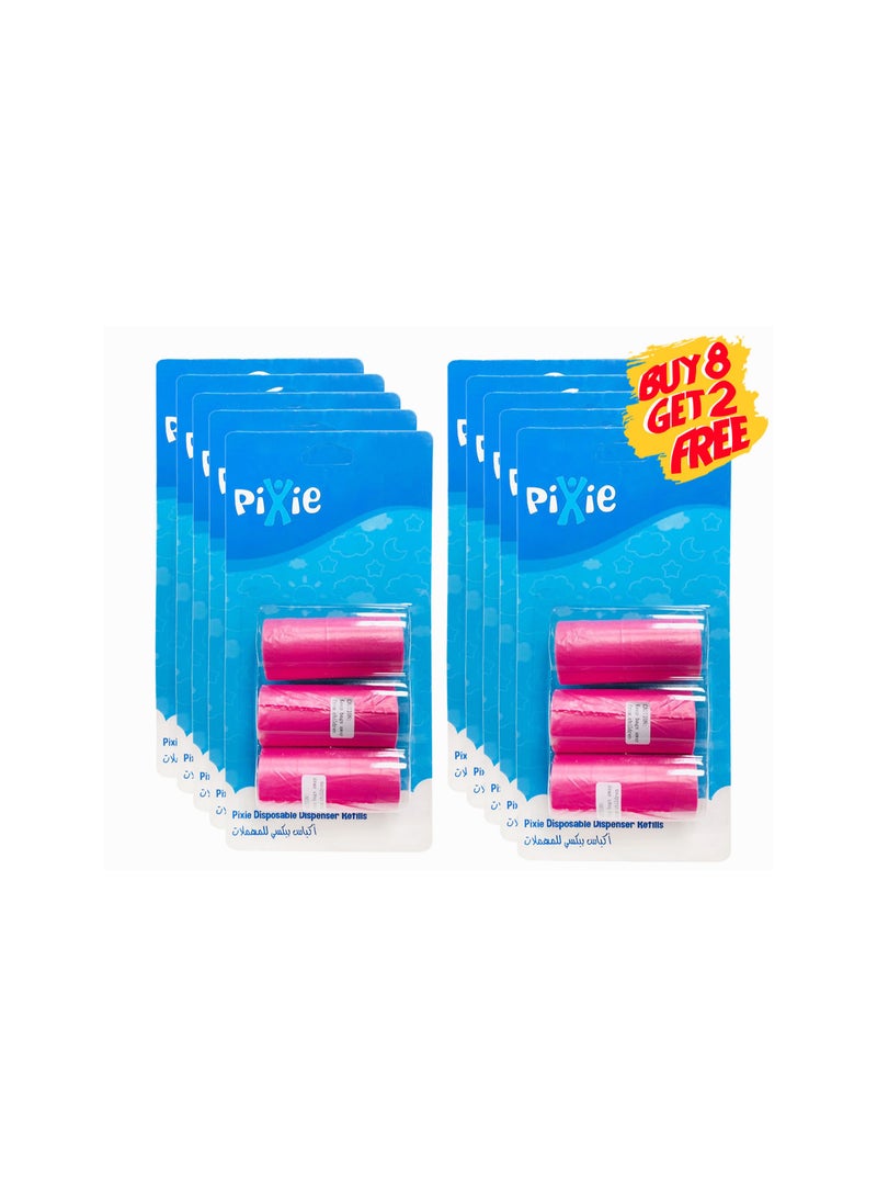 Pixie - Dispenser Refill (Pink) (Buy 8 Get 2 Free) - Image 4