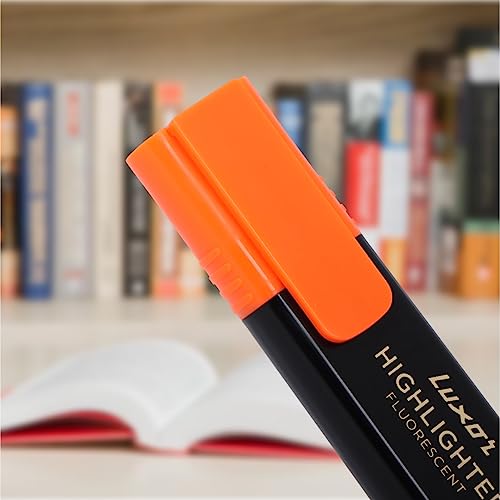 Luxor Highlighter Fluorescent | Assorted | Set of 5 | Versatile: School, Home & Office | Perfect for Professional & Student Work - Image 3