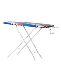 Iron Board Multi Color Adjustable Height T-Leg Wooden Foldable (Item Color and Design May Vary)