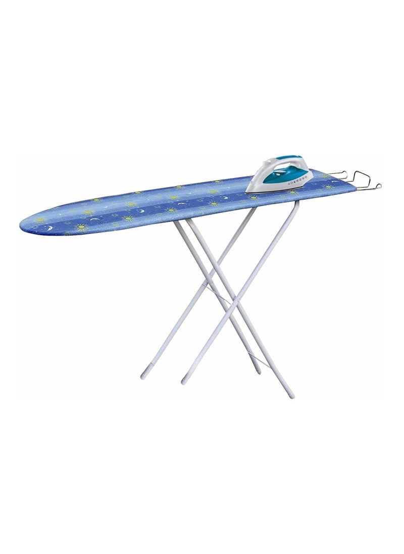 BLACKSTONE - Iron Board Multi Color Adjustable Height T-Leg Wooden Foldable (Item Color and Design May Vary) - Image 1