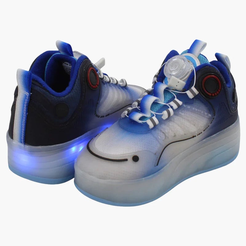 Our kids RZ1 LED Flash Light Sneaker with Wheels & USB Charging - Image 3