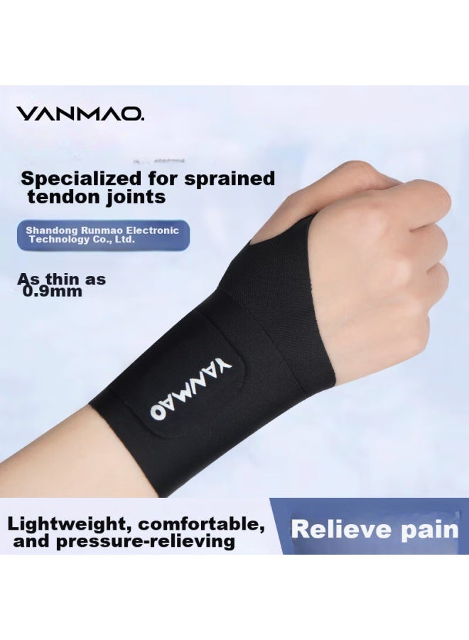 Yanmao Badminton Wristband, Sports, Men's Tfcc, Sprain, Wrist Strain, Tendon Sheath Sleeve, Women's, Compression, Breathable For Summer, 1 Pair - Image 1