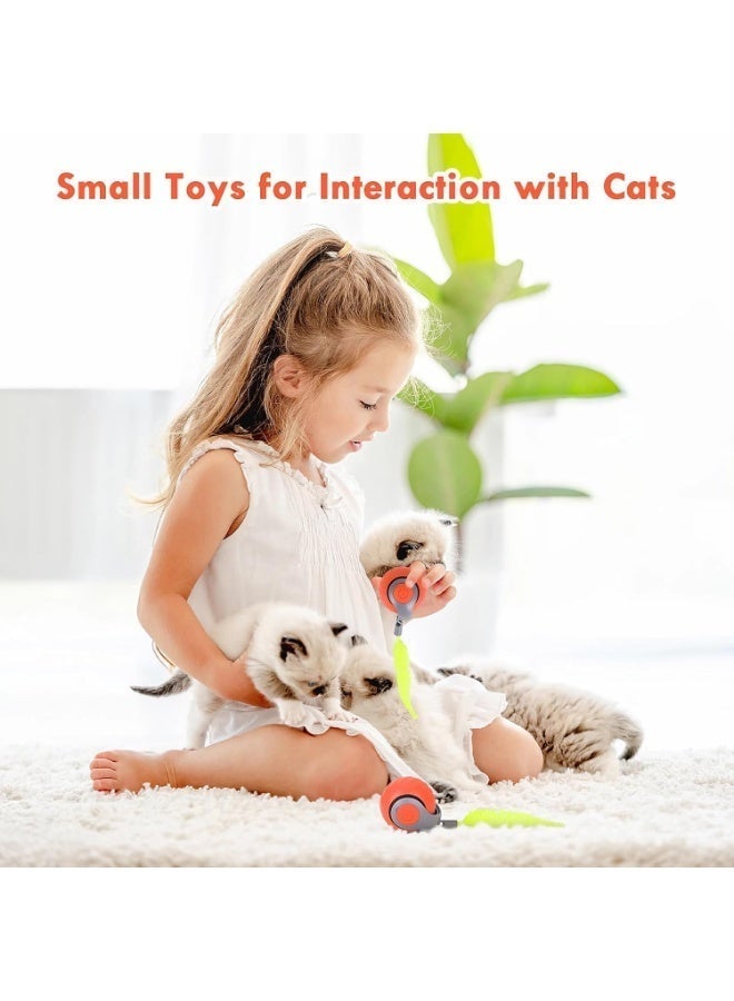 Cat Toy, Electric Cat Toy Ball – Automatic Interactive Rolling Ball with Replacement Tail, Self-Playing Smart Toy for Cats & Small Dogs (multi colour) - Image 4