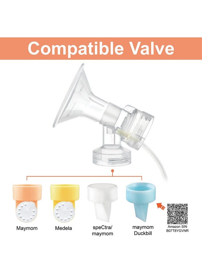 Maymom Maymom Breast Pump Kit Compatible with Medela Pump in Style Advanced Pump; 2xTwo-Piece 17mm Breastshield, 2 Valve, 4 Membrane, 2 Replacement Tubing; Replacement Part for Medela Shield, Medela Valve  - Image 4