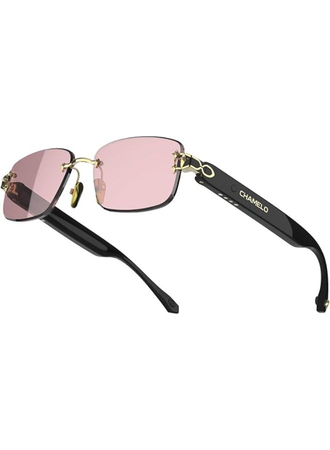 CHAMELO Aura Color-Changing Sunglasses – 4 Lens Colors, Tap Control, Calm & Energy Styles, Black & White Frames - Image 4