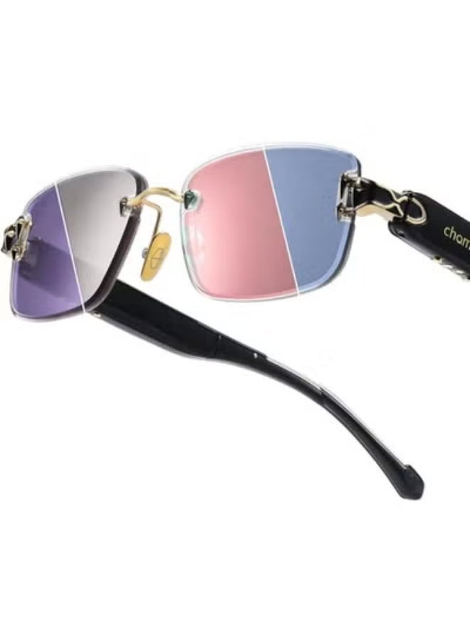 CHAMELO Aura Color-Changing Sunglasses – 4 Lens Colors, Tap Control, Calm & Energy Styles, Black & White Frames - Image 1