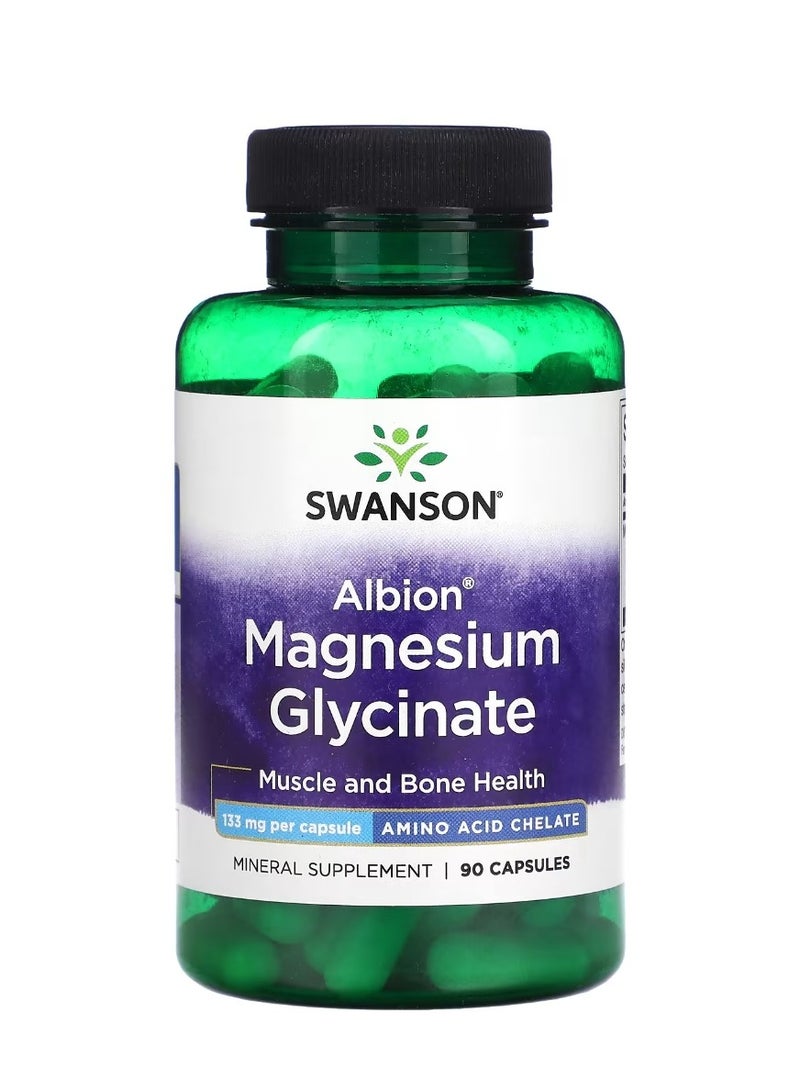 سوانسون ألبيون مغنيسيوم جليسينات 133 ملجم - 90 كبسولة - Image 1