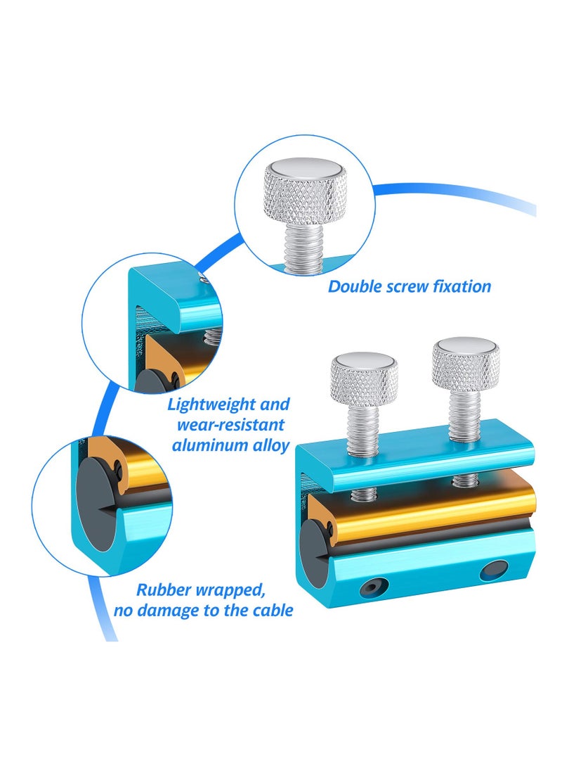 SYOSI - 2 Pieces Vehicle Cable Lubricator Alloy Cable Lubricator Clutch Throttle Cable Lubricator Dual Oiler Cable Lube Tool for Motorcycles Bicycle Boat Bike Cable Lubrication - Image 1