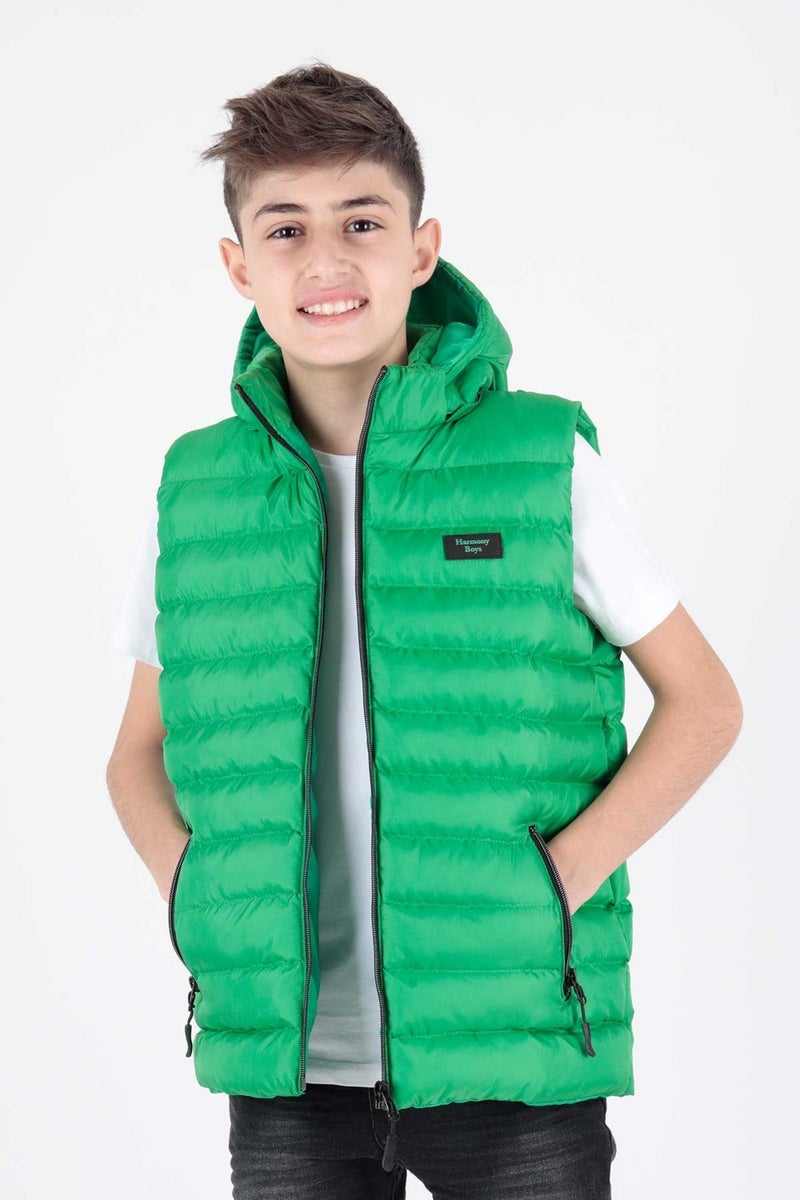 Ahenk Kids AHENGİM BOYS CHILDREN VEST BOYS CHILDREN HOODED PUFF VEST AK215051 - Image 3