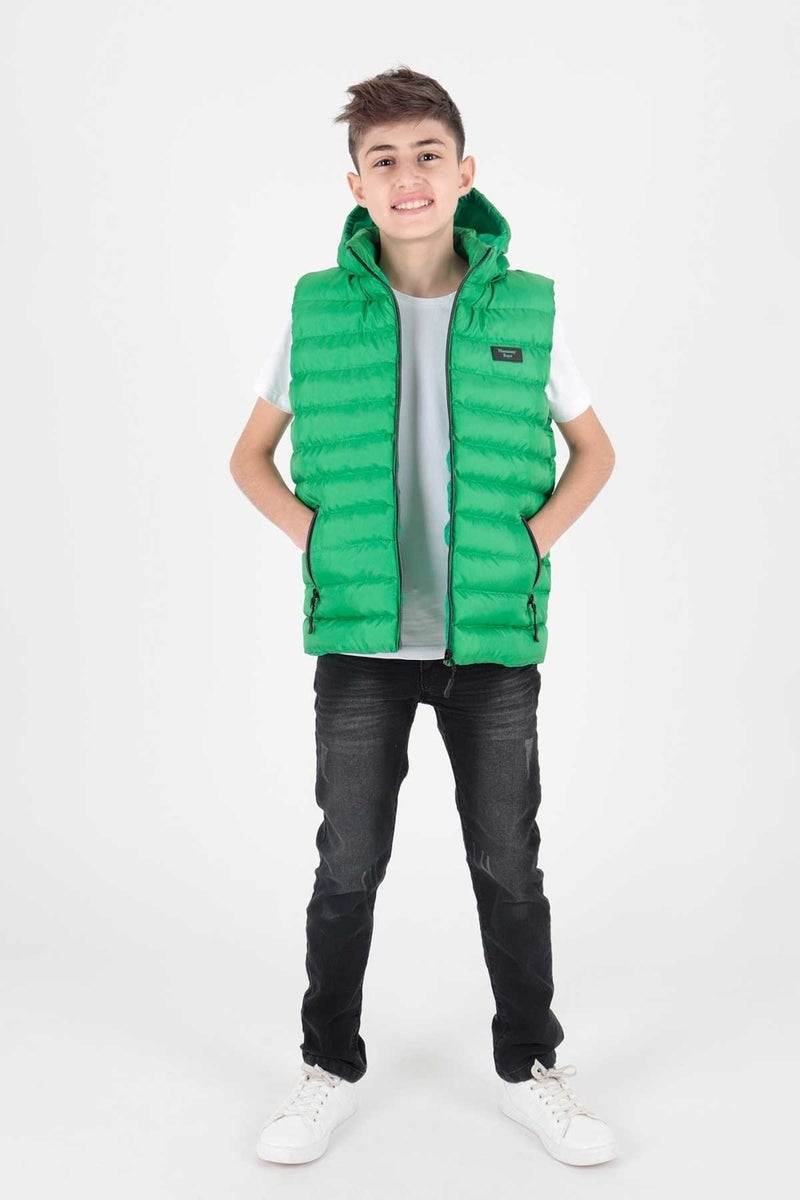 Ahenk Kids AHENGİM BOYS CHILDREN VEST BOYS CHILDREN HOODED PUFF VEST AK215051 - Image 5