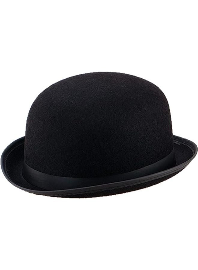 إيزي لايف قبعة سوداء للرامى ديربي ديلوكس زي قبعة لفستان تنكري للرجال والنساء إكسسوارات تنكرية كلاسيكية - Image 1
