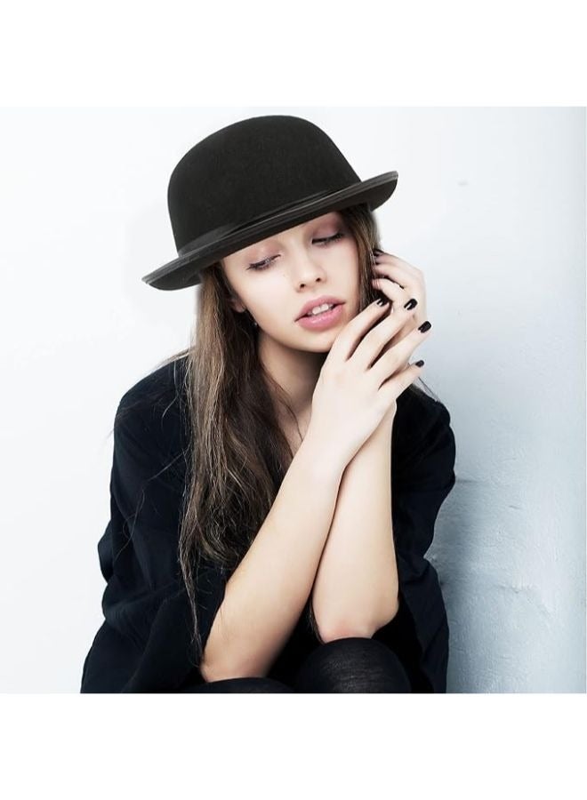 إيزي لايف قبعة سوداء للرامى ديربي ديلوكس زي قبعة لفستان تنكري للرجال والنساء إكسسوارات تنكرية كلاسيكية - Image 5