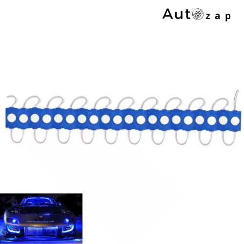 Autozap 20 Pcs Universal Patch Lights, Fancy Light Module Led Strip/Bike Under Glow Light DC 12V Waterproof Light for Car/Bike/Sign Board/Halls/Bars/Office/Home/Garden and Exterior Lighting (Blue) - Image 2