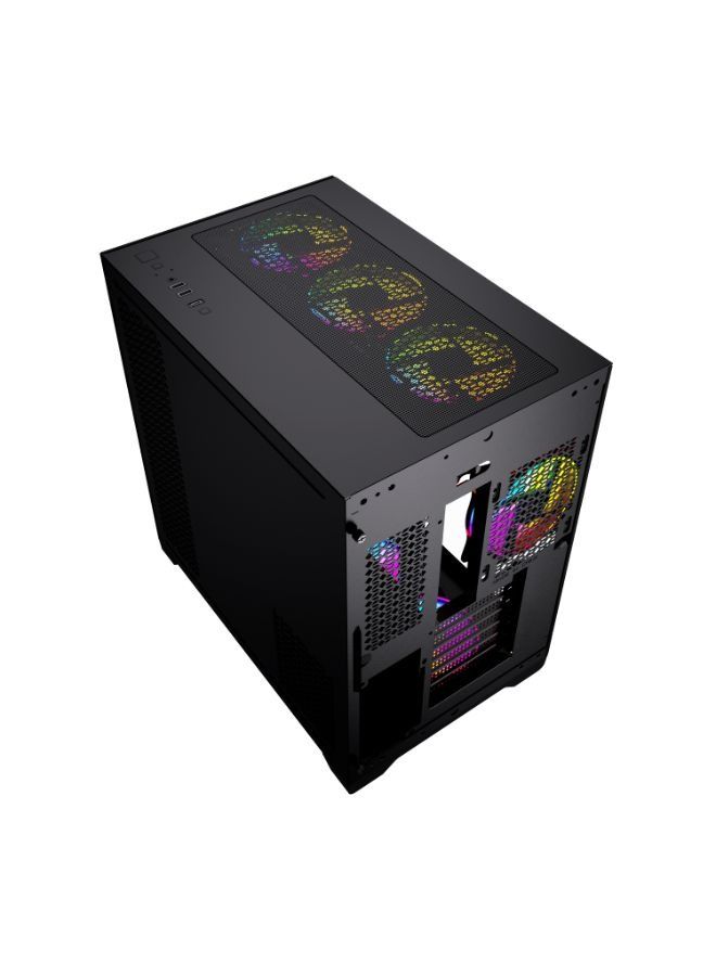 Twisted Minds Bullet-07 ATX Mid Tower Gaming Computer Case for PC, ARGB LED Lighting Case Fans - Image 4