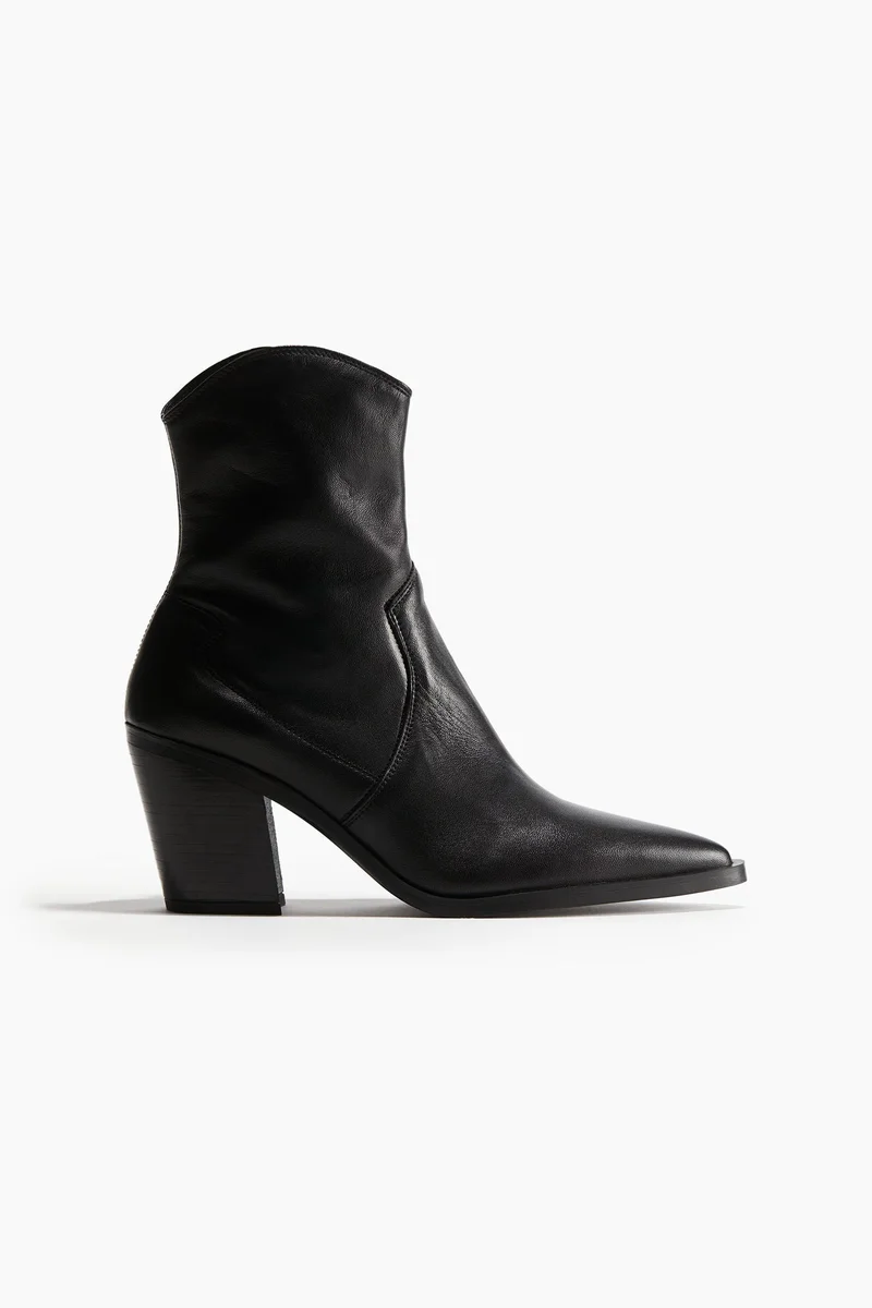 H&M Leather Cowboy Boots