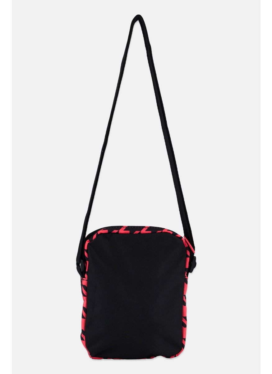 PUMA Men Brand Logo Cross Body Bag 18 H x 14 L x 4 W cm, Pink/Black  - Image 2