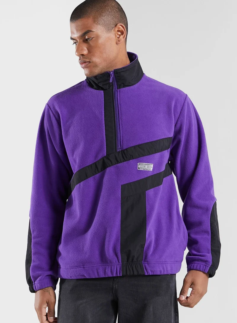 HUF Logo Polar Fleece Sweatshirt