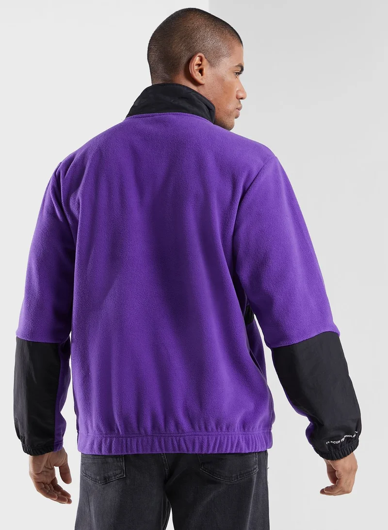 HUF Logo Polar Fleece Sweatshirt
