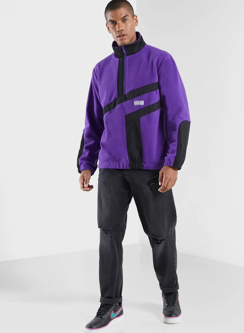 HUF Logo Polar Fleece Sweatshirt