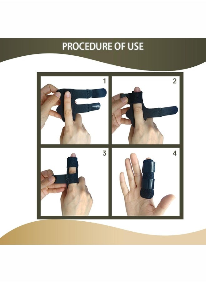 Zentaran Finger Splints Adjustable Trigger Mallet Finger Splints Brace Support, Broken Finger Straightener for Finger Pain Relief, Locking Finger Tendon, Finger Stabilizer  - Image 5