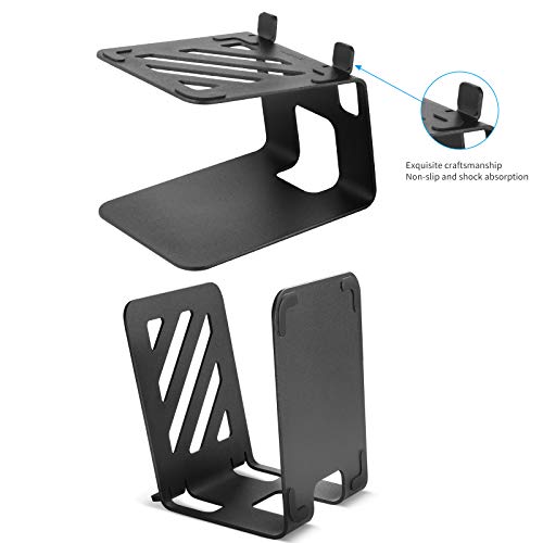 VAYDEER Desktop Speaker Stands with Vibration Absorption Pads, Metal Speaker Stands Pair Support Up to 40lbs,Bookshelf Speaker Stands for Better Audio Experience (7.09 x 5.51 x 5.12 inch) - Image 5