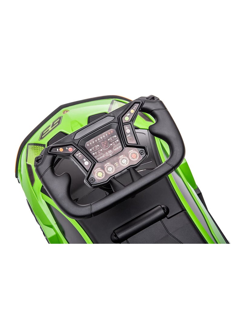 لامبورغيني سيارة الركوب لامبورغيني خضراء اللون - Image 4