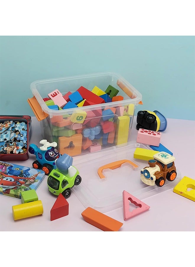 CityRiya-Long Storage Bin Clear Storage Box with Lid Clothes Storage Container for Organizing Storage Bin Organizer, Durable Office Carrying Cases Small Toy Boxes Organizer for Clothes Storage (M 36*25*20cm) - Image 5