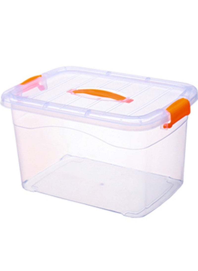 CityRiya-Long Storage Bin Clear Storage Box with Lid Clothes Storage Container for Organizing Storage Bin Organizer, Durable Office Carrying Cases Small Toy Boxes Organizer for Clothes Storage (M 36*25*20cm) - Image 1