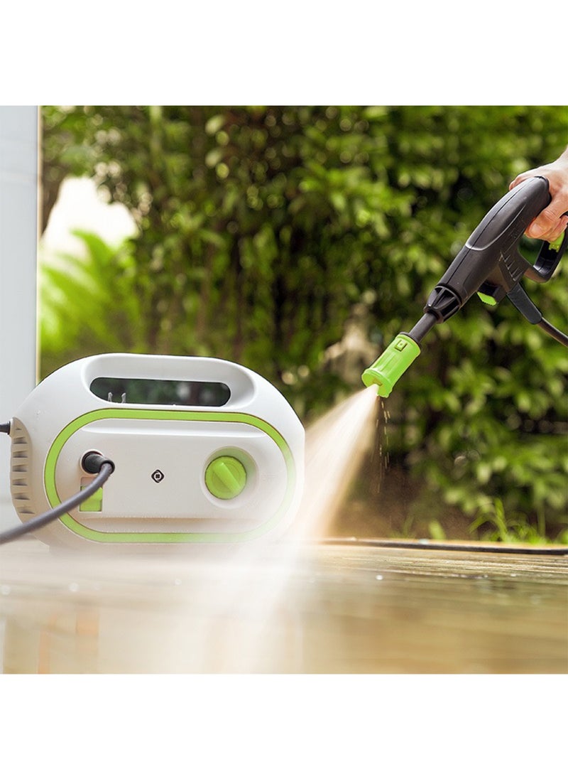 LIMOS - High Pressure Washer 1400W 10MPa Electric Power Washer with 8M Hose 3 Nozzles Foam Cannon Self-Priming & Tap Connection - Image 1