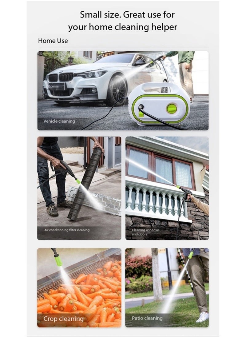LIMOS - High Pressure Washer 1400W 10MPa Electric Power Washer with 8M Hose 3 Nozzles Foam Cannon Self-Priming & Tap Connection - Image 1