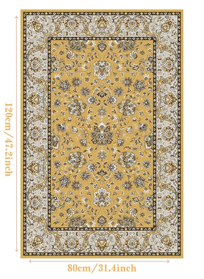 السجاد غرفة نوم على الطراز الفارسي على الطراز الفارسي-سجادة منطقة غير قابلة للانزلاق ، غير مقاومة للبقع وسهلة التنظيف وقابلة للغسل وناعمة ومريحة - Image 1