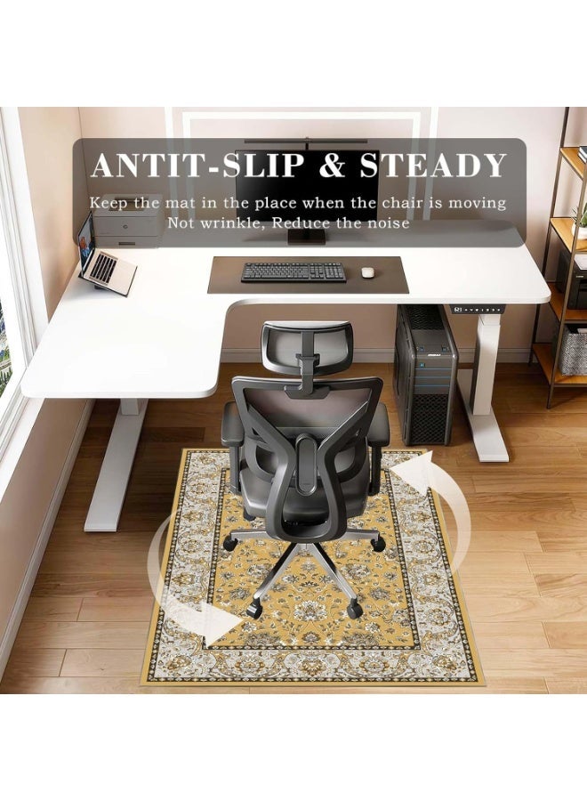 Retro Persian style living room coffee table bedroom carpet - anti slip, stain resistant, easy to clean, washable, soft and comfortable area carpet - Image 4