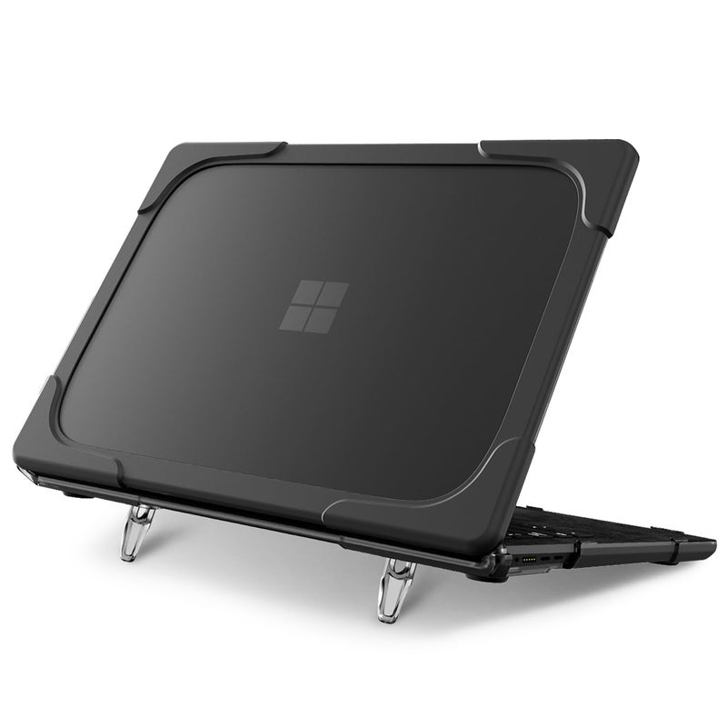 Batianda Heavy Duty Case for 13.8 inch Microsoft Surface Laptop 2024 (7th Edition) with Fold Kickstand Includes Keyboard Cover Screen Protector - Shockproof Stylish & Durable Protective Cover, Black - Image 1