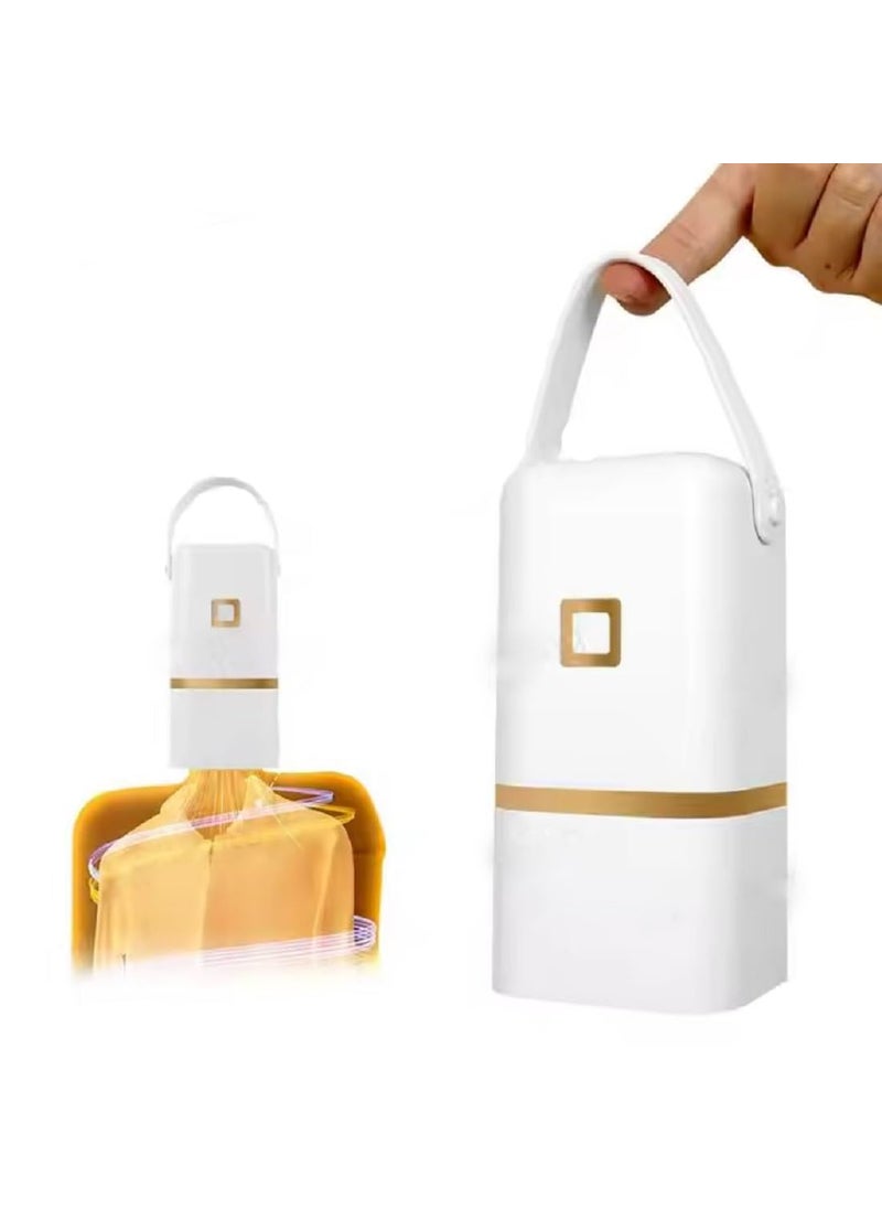 Sisliya Sisliya 200W Portable Clothes Dryer Mini Dryer with Timer Function Compact Drying Solution for Apartment Dorm RV Easy to Use Mini Dryer with Dryer Bag for Delicate Garments Underwear Baby Clothes  - Image 1