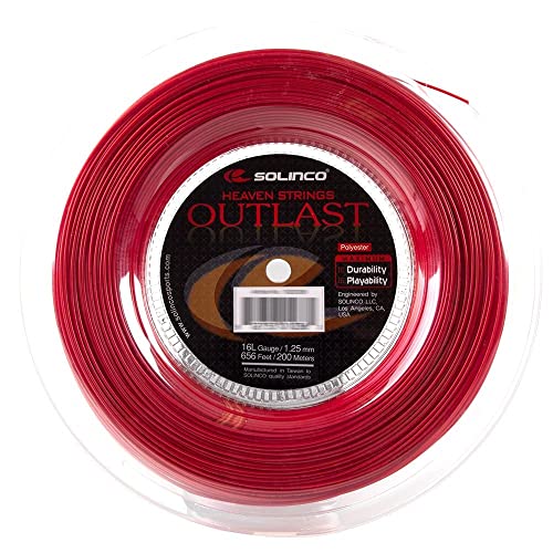 Solinco Outlast Co-Polyester Tennis String Reel 656 ft / 200 m – Maximum Durability, Control & All-Court Playability – TruTension Technology, High-Performance Polyester 16L - Image 1